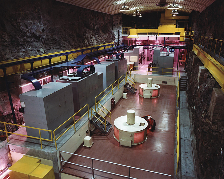 Industrial production area, illustrating plant-generation context